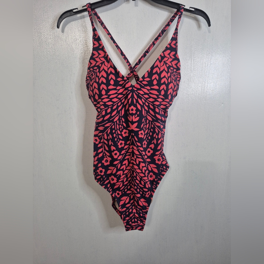 Floral Patterned Swimsuit Kona Sol Size Small